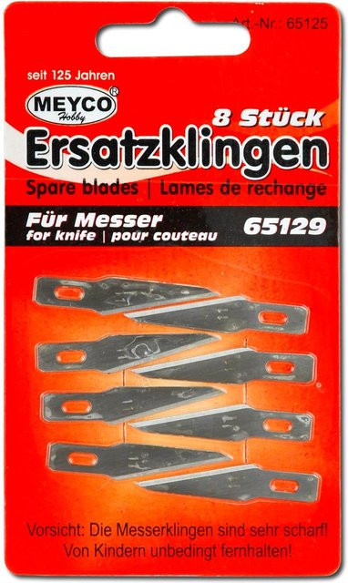 Meyco Ersatzklingen für Profi-Skalpell aus Metall in Silber - Bild 1