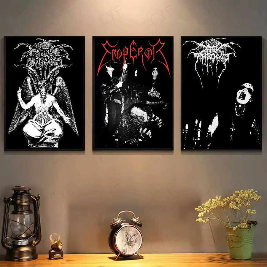 Darkthrone Classic Poster Wanddeko in Schwarz-Weiß für dein Zuhause - Bild 2