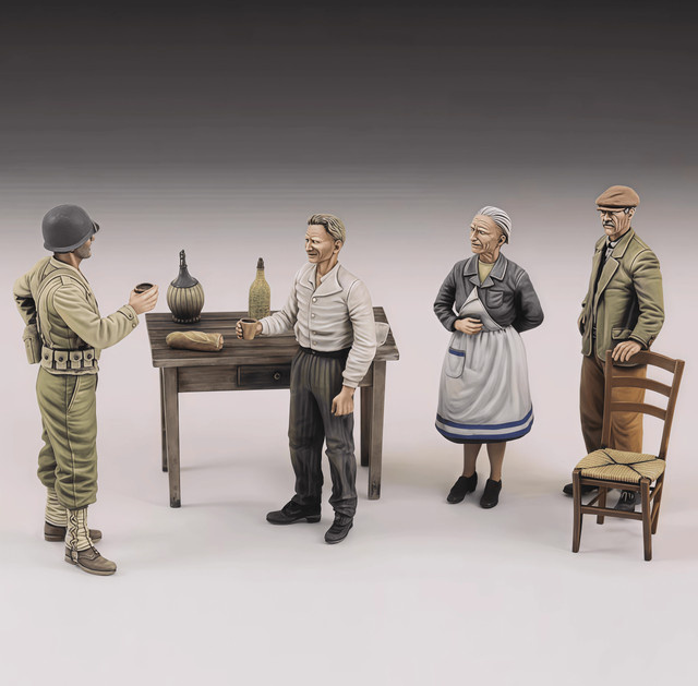 EVANOVM Gk zivile Figur, 1/35 Resin Model Assembly Kit, unbemaltes Modell - Bild 1