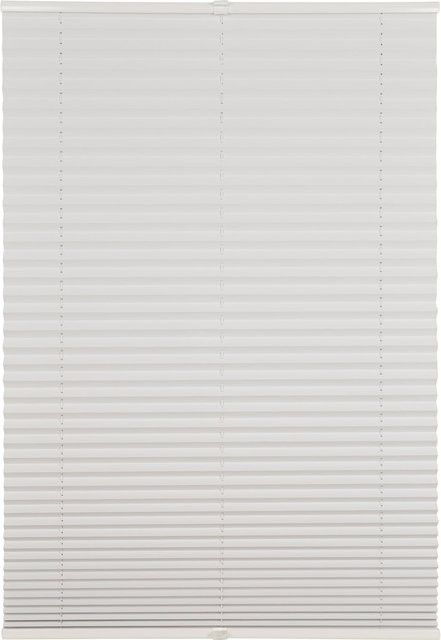 Ondeco Plissee weiß verdunkelnd mit Klemmfix Sonnenschutz, Breite: 75 cm, Höhe: 130 cm - Bild 1