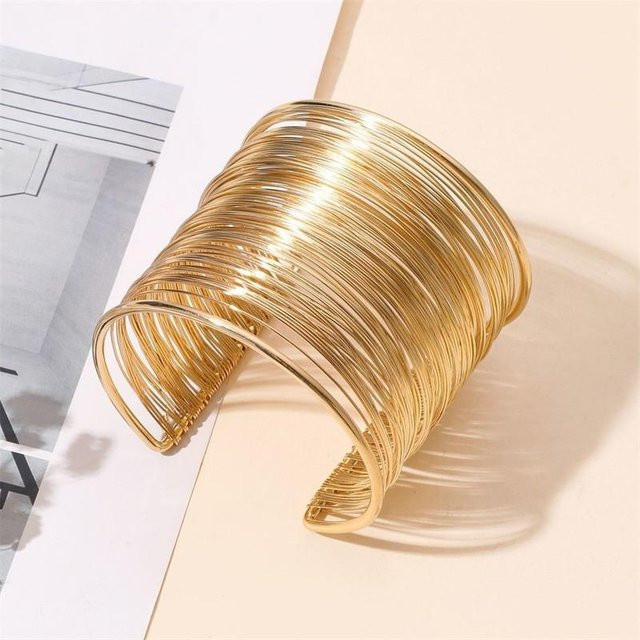 YULIN Armreif, Messing, Gold, Damen - Bild 1