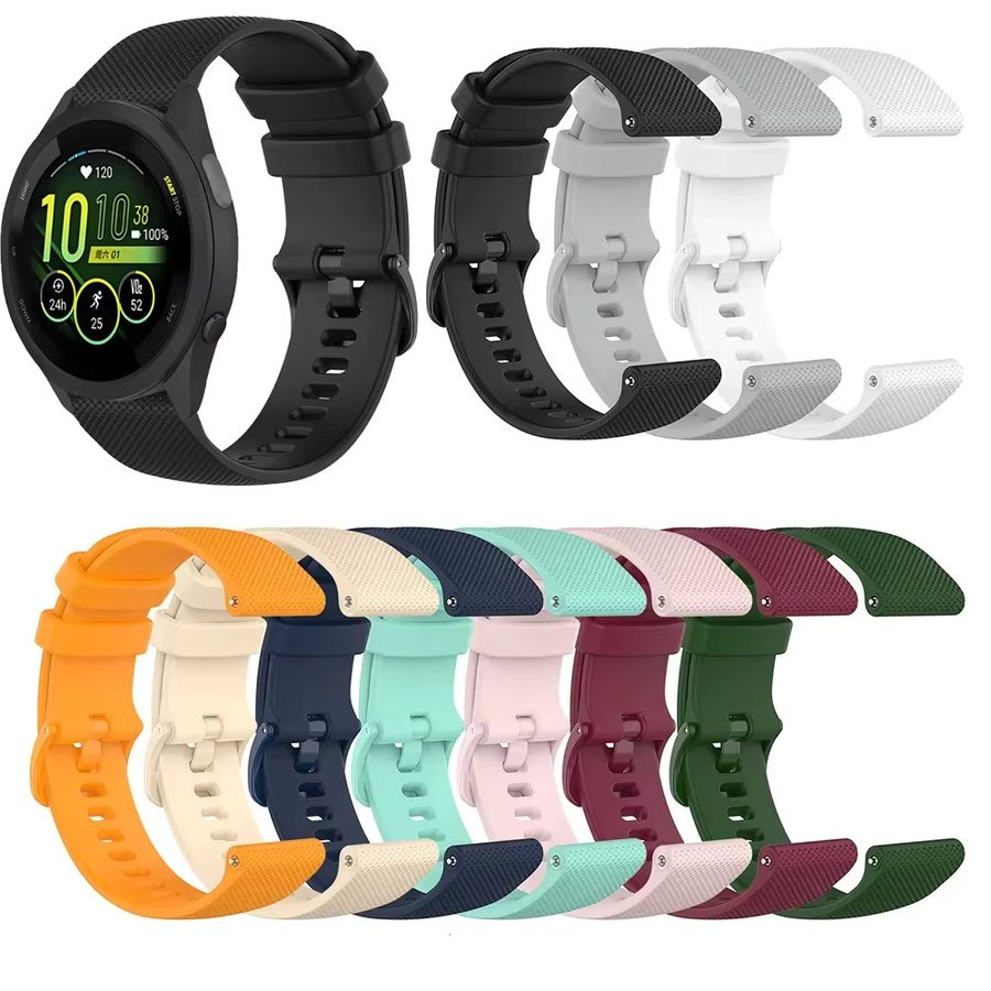 Garmin Uhrenarmband Silikon, Schwarz, Unisex - Bild 1