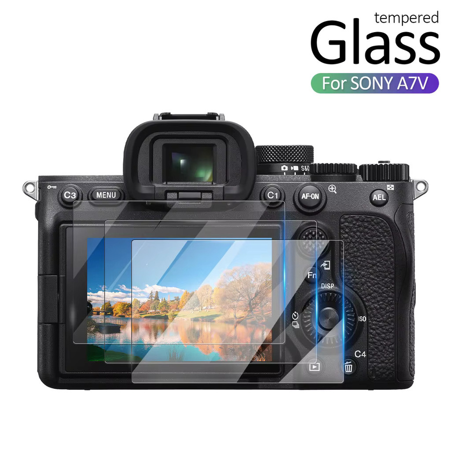Sony Displayschutz aus gehärtetem 9H Glas für A7R4, A7R5, A7S3, A9, A9III und FX3, transparent und kratzfest - Bild 2