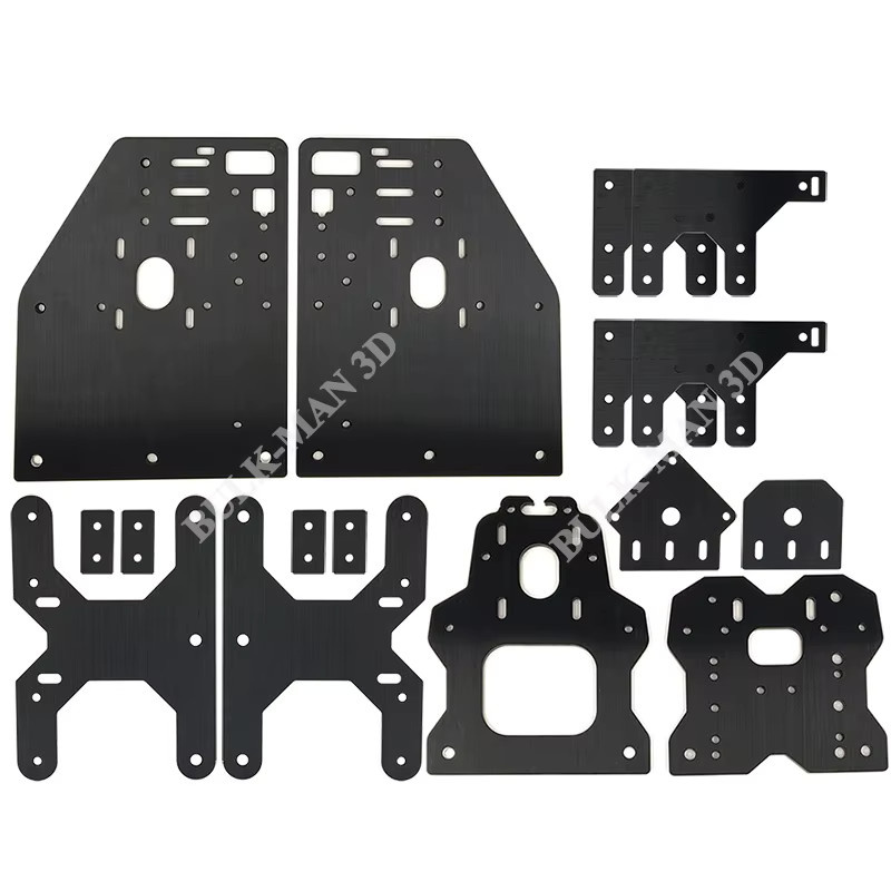 BulkMan 3D OX CNC-Fräser Set aus 6061-T5 Aluminium, 17-teiliges Set für mechanische Bauteile, 6 mm Dicke - Bild 4