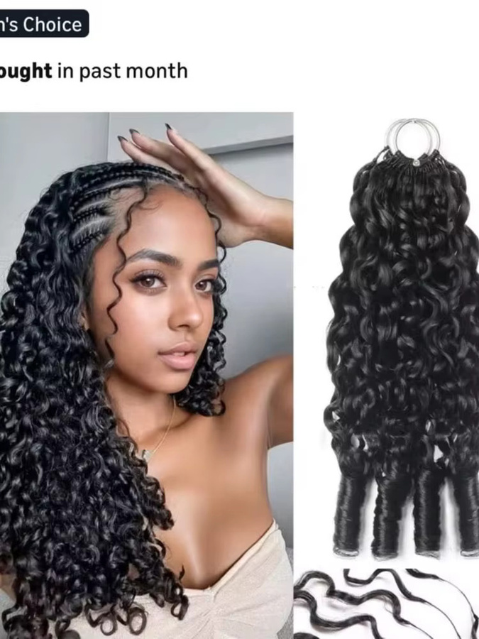 Dula A Hair Echthaar-Extensions, Burmesische Spirallocken, 3C4A - Bild 7