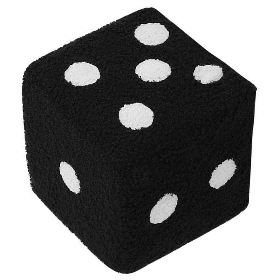 mfySpace Würfelhocker Seating Cube in Schwarz mit Holzbasis B/T/H: 29 x 29 x 25 cm - Bild 3