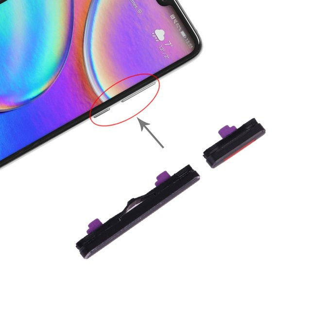 Ersatzteile für Huawei P20: Flexkabel für Power-Taste und Lautstärkeregler in Schwarz - Bild 1