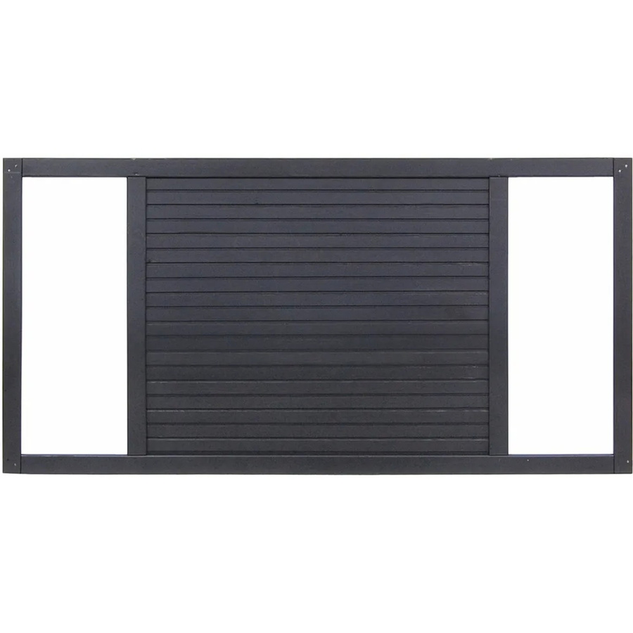 Sichtschutzzaun Element Duo von Andrewex in Anthrazit aus Kiefernholz und PVC, semi-transparent, 3-fach lasiert, H x B: 180 x 90 cm - Bild 2