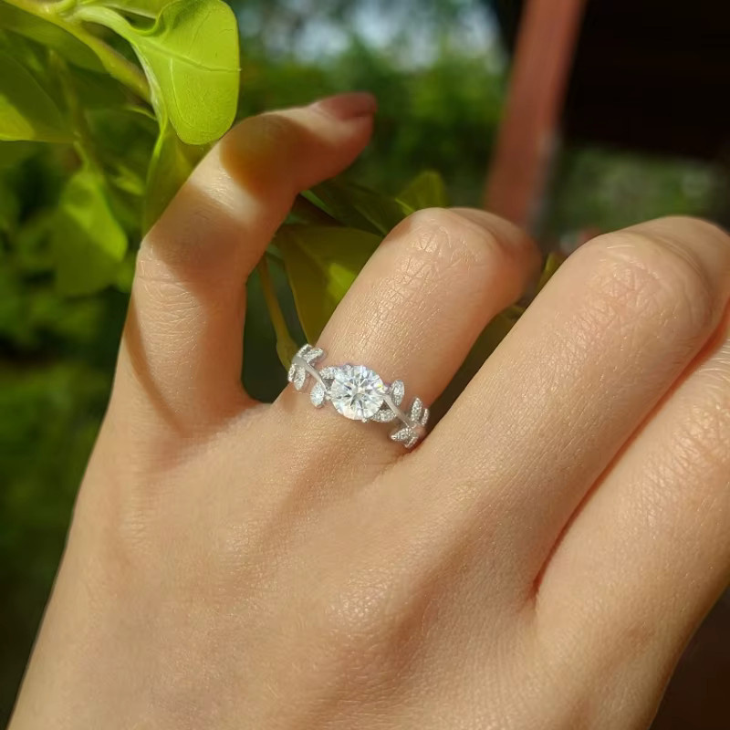 DWJ Ring, Moissanit, 925 Silber, Damen - Bild 3