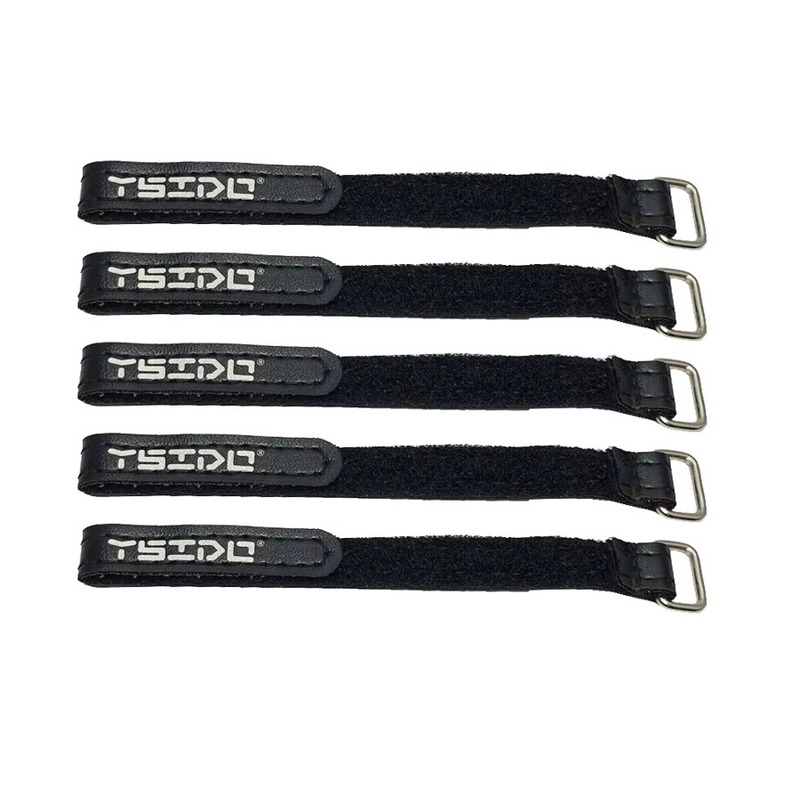 YSIDO Aufkleber Band Nylon Lipo Batterie Strap Gürtel, Schwarz, 5-teiliges Set - Bild 4
