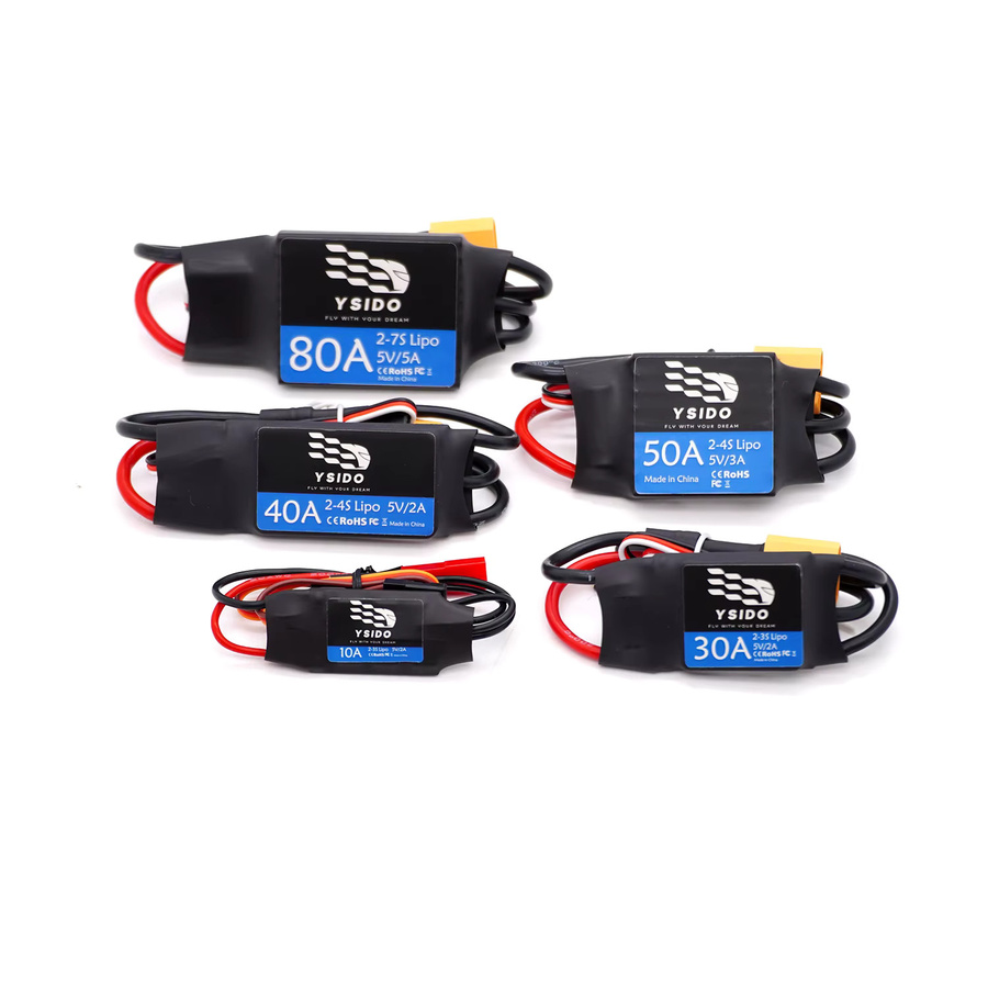 YSIDO Bürstenloser ESC, Wasserdicht, mit BEC, 2-7S, für RC-Flugzeuge, Helikopter, FPV-Quadcopter - Bild 2