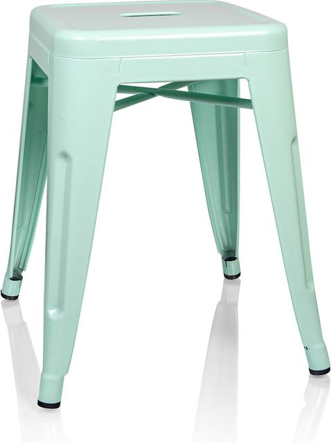 hjh OFFICE Bistrohocker VANTAGGIO aus Stahl im Industry-Look ohne Armlehnen - Bild 1