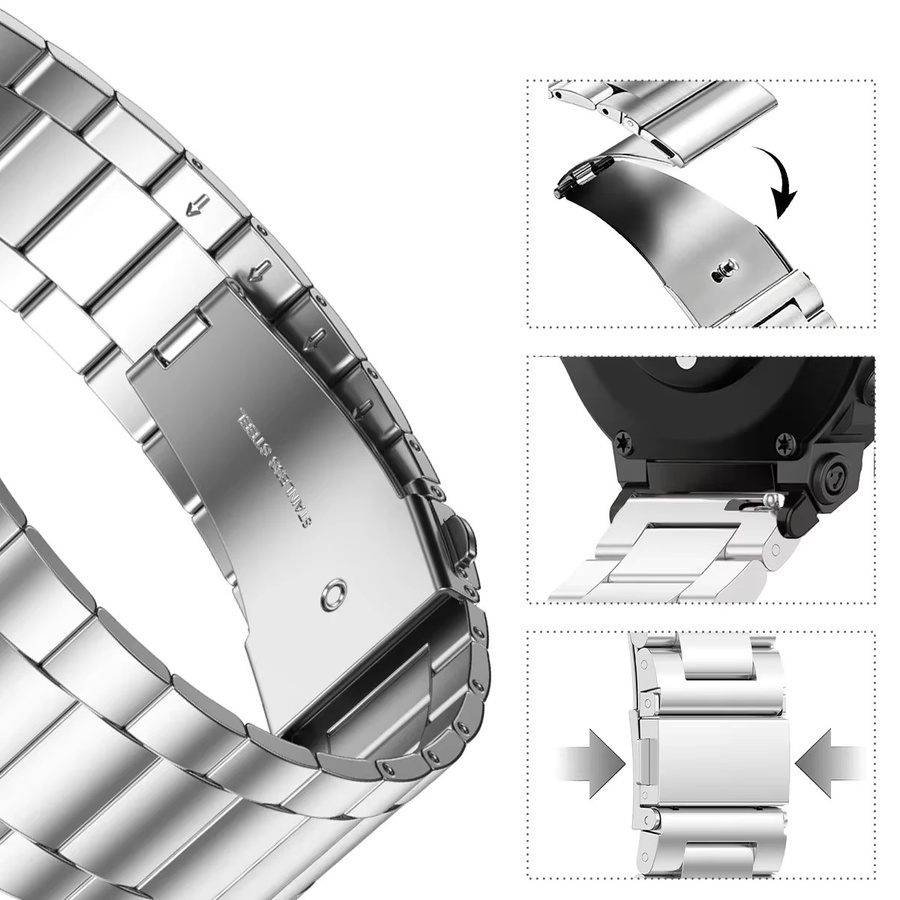 CHIICSMART Uhrenarmband Edelstahl, Silber, Unisex - Bild 5