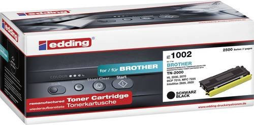 Edding Tonerpatrone kompatibel mit Brother TN-2000, Schwarz - Bild 1