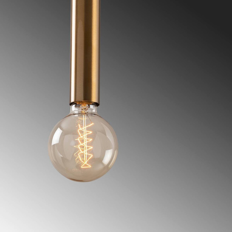 Opviq Pendelleuchte Tempo-2072 in Gold/Messing mit transparentem Glas, Höhe: 139 cm, E27, 1 Leuchtmittel - Bild 2