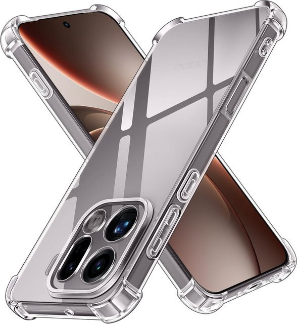 Stoßfeste TPU-Schutzhülle für OPPO Find X9 Pro in Transparent - Bild 1