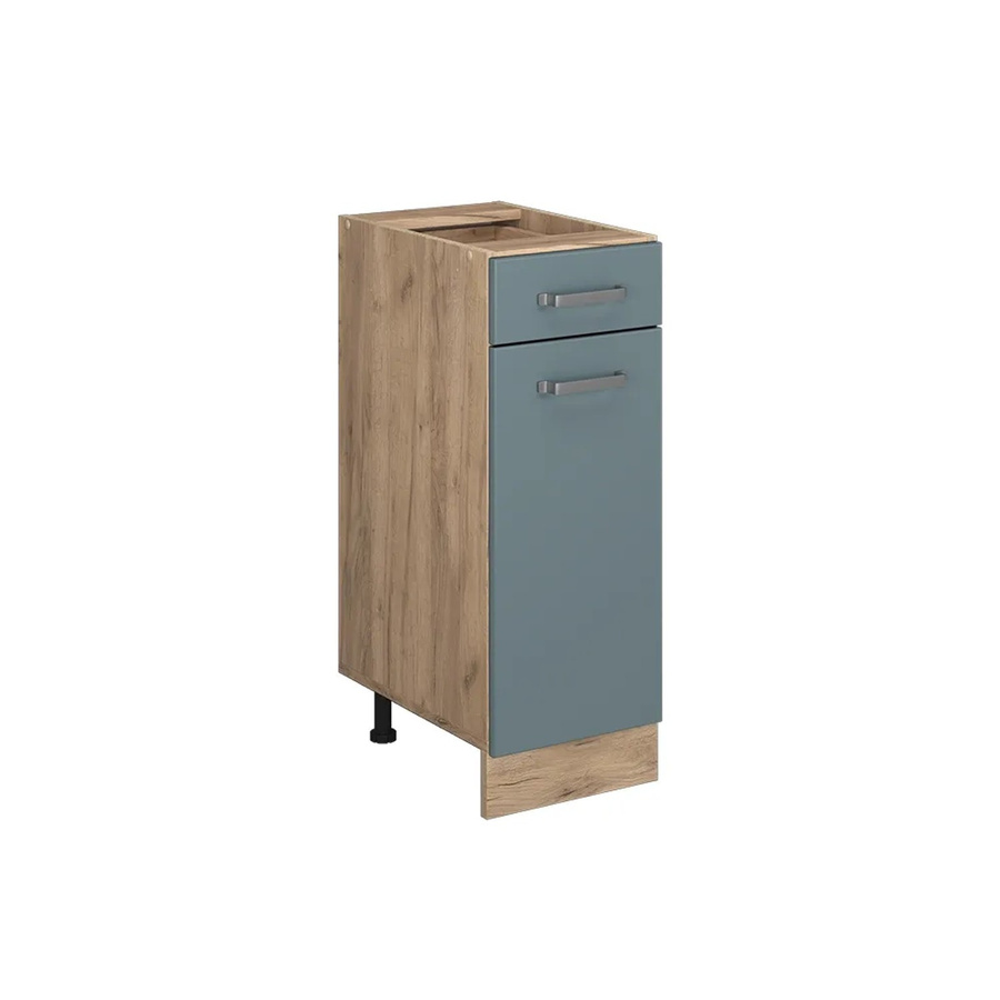 Vicco Küchenunterschrank R-Line Schubunterschrank in Blau-Grau und Solid Eiche - Bild 3