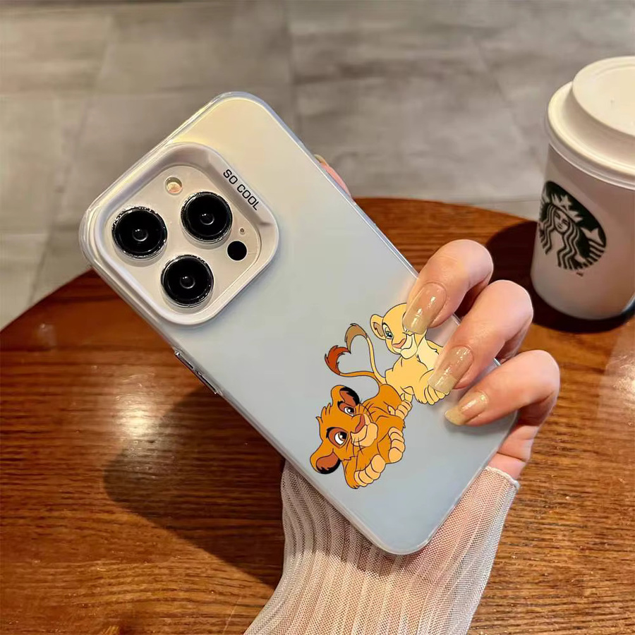 L-Lion K-King Stoßfeste Handyhülle für iPhone 11 bis iPhone 17 Pro Max Plus in Transparent - Bild 3