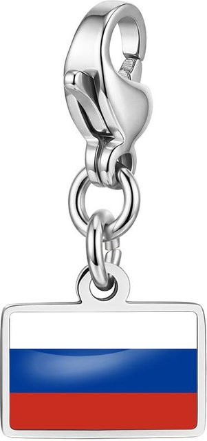 YULIN Flaggen-Anhänger, Messing, Silber, Unisex - Bild 1