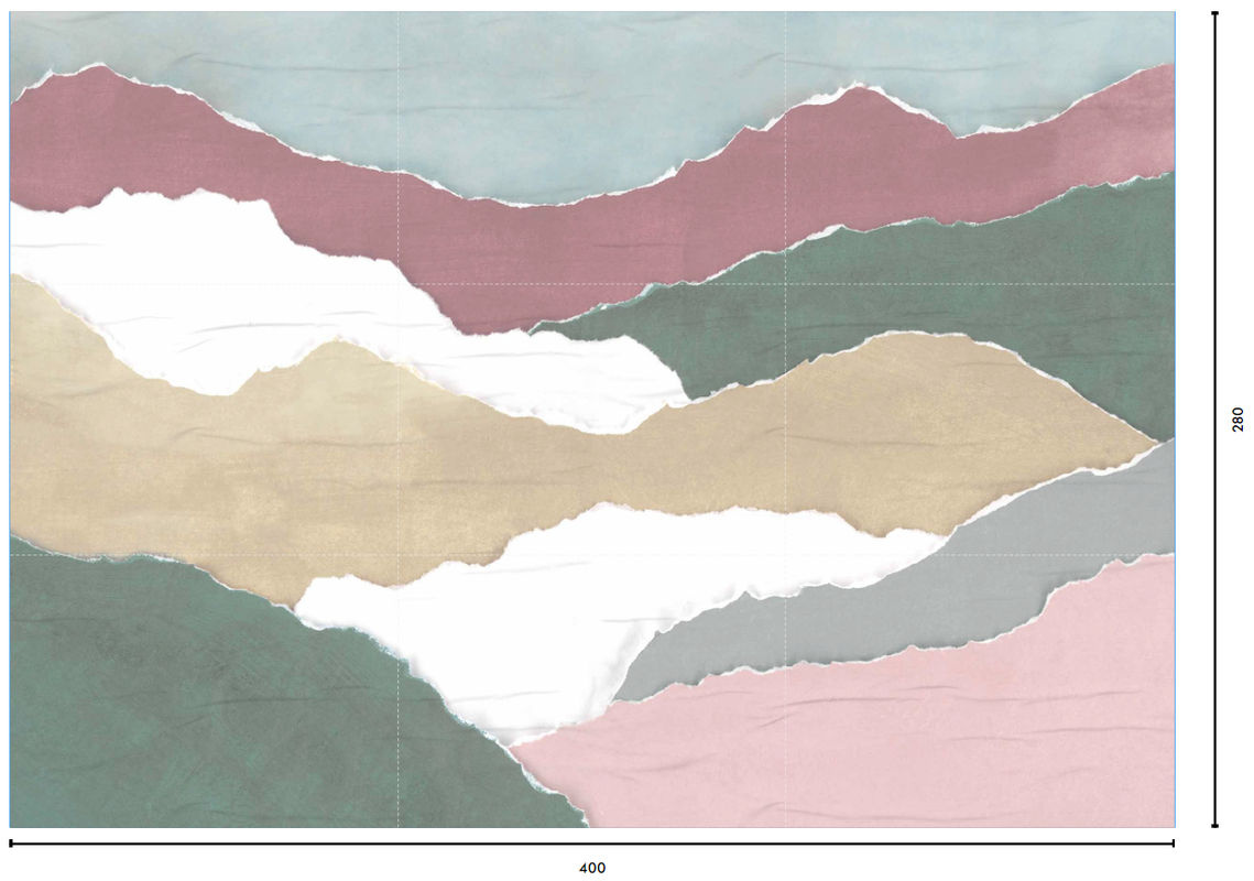 Coordonne Wandbild Calobra Abstrakt Maritim Mehrfarbig auf Papier - Bild 2