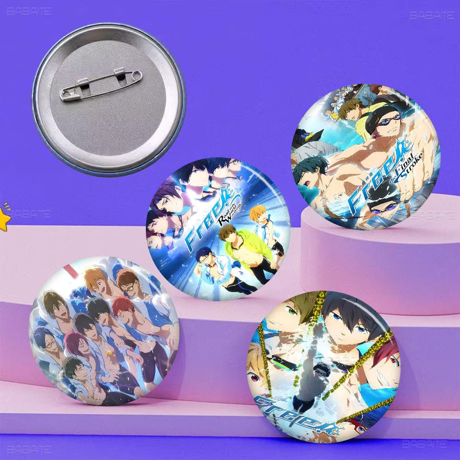 Anstecknadel Anime Free! Iwatobi Swim Club, Weichblech, Bunt - Bild 3