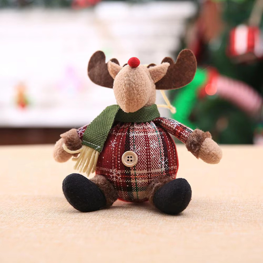 Huiran Weihnachtliche Santa Claus und Elch Puppen als Tischdekoration für deine Weihnachtsfeier - Bild 2