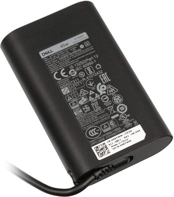 Dell AC Adapter 45W 19.5V Schwarz mit Barrel Plug - Bild 1