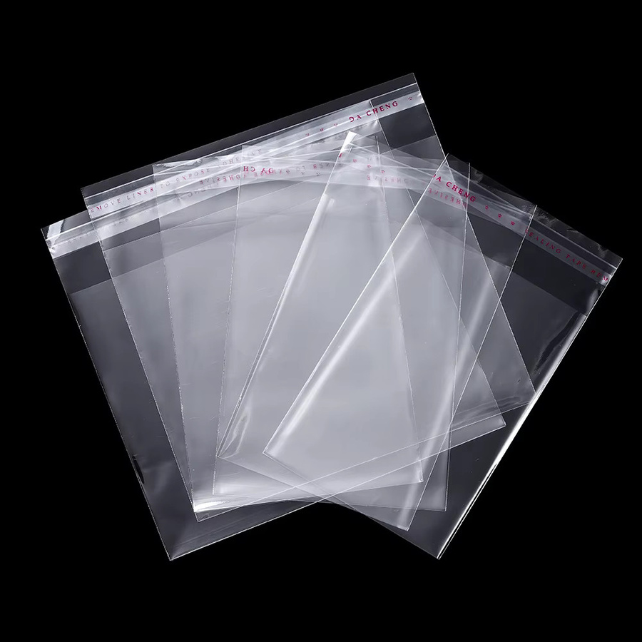 100 Stück transparente selbstverschließende Zellophanbeutel aus OPP-Kunststoff für Schmuck und Verpackungen - Bild 2