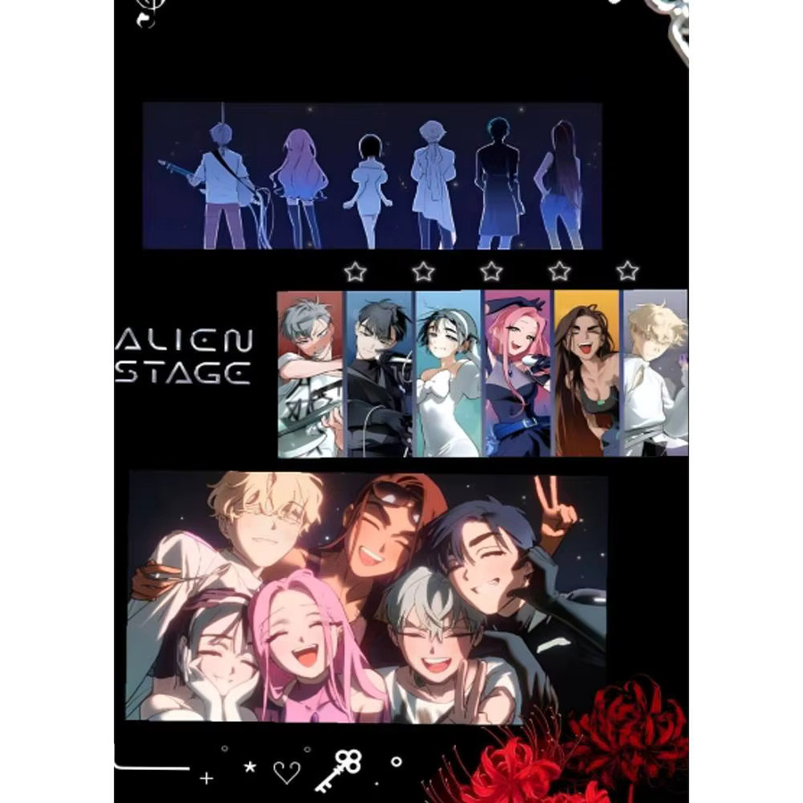 Selbstklebender Anime A-ALIEN S-STAGE Papierdruck als Wandposter in Mehrfarben - Bild 7