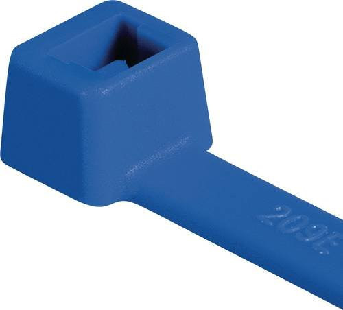 HellermannTyton T150R Kabelbinder aus Nylon in Blau, 100 Stück - Bild 1
