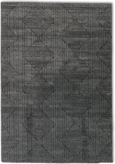 Teppich SCHÖNER WOHNEN PURE DESIGN Modern Geometric Grau B: 190 cm, T: 133 cm - Bild 1