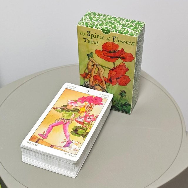 SensiaTaro Der Geist der Blumen Tarot-Deck, 78 Stück, grün - Bild 1