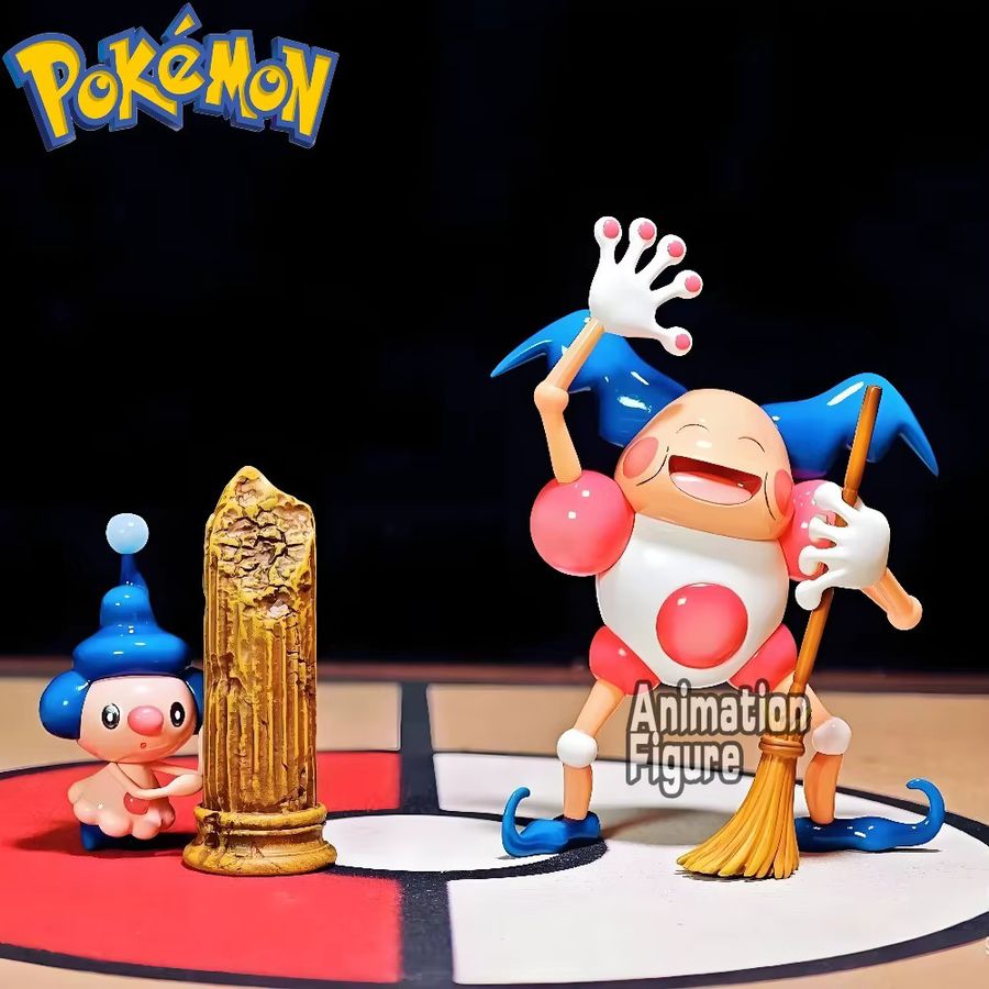 Bandai Pokemon Anime Figur Mr Mime aus PVC als Sammlerstück und Desktop-Ornament, Höhe: 5 cm bis 9 cm - Bild 2