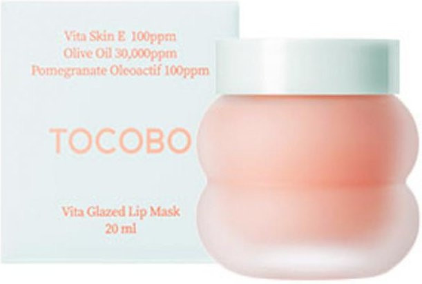 TOCOBO Vita Glazed Lip Mask, Lippenbalsam mit Kollagen, Glänzend - Bild 1
