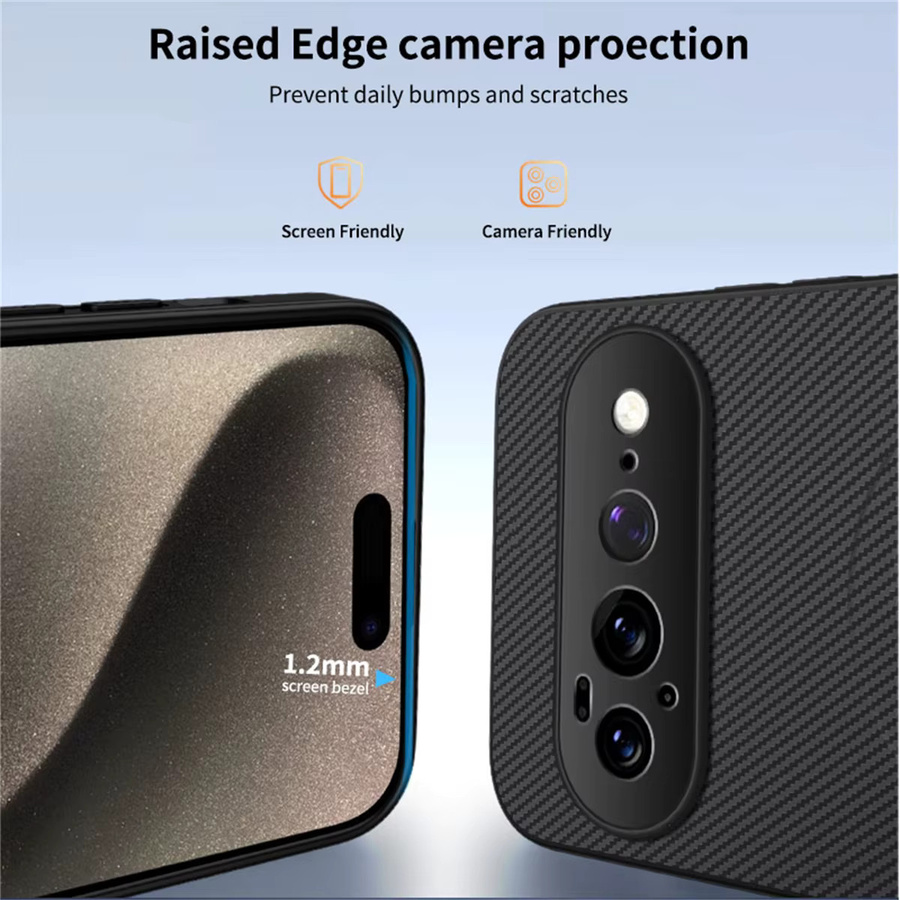 MagSafe Magnetische Handyhülle aus Kohlefaser-Leder für Google Pixel 11 10 9 Pro XL 8 7 6 Pro in Schwarz - Bild 4