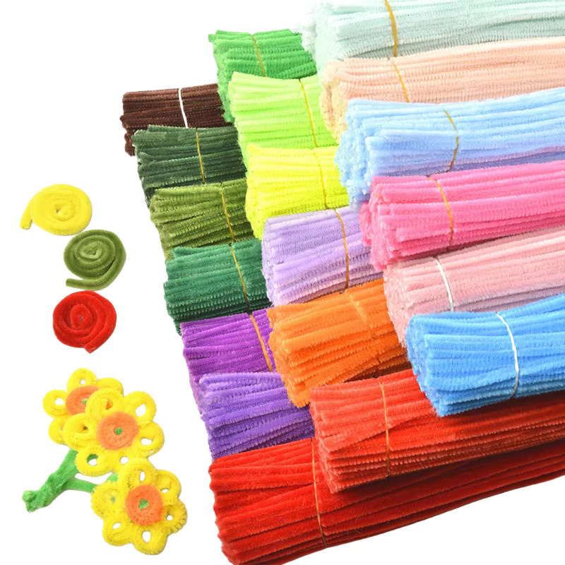 100 Stück Chenille Stems Basteldraht in Bunt für DIY Handwerk Dekorationen - Bild 5