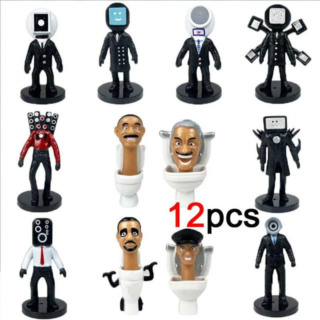 Yiran toy 1 Skibidi Toilette Actionfiguren, PVC Puppe, ab 14 Jahren - Bild 1
