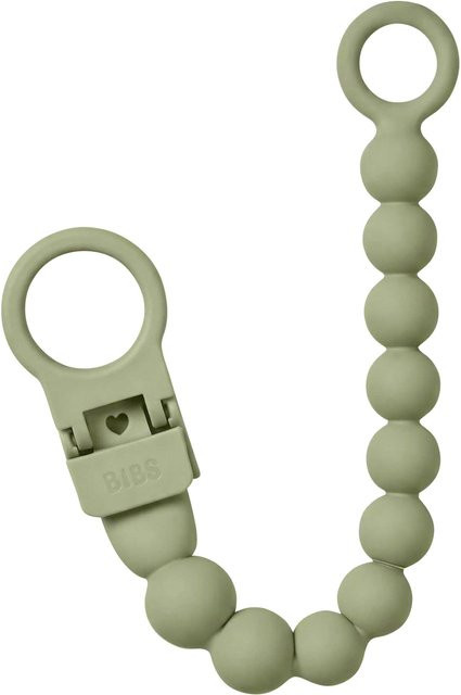 BIBS Schnullerclip aus Silikon in Grün, BPA-frei - Bild 1