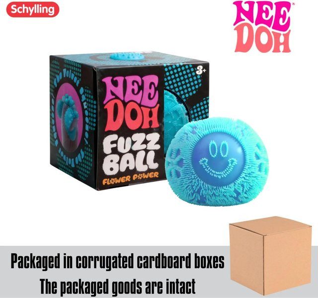 Nee Doh Fuzz Wave Stressball, stacheliger Knet-Fidget-Spielzeug, weicher sensorischer Ball mit Textur - Bild 1