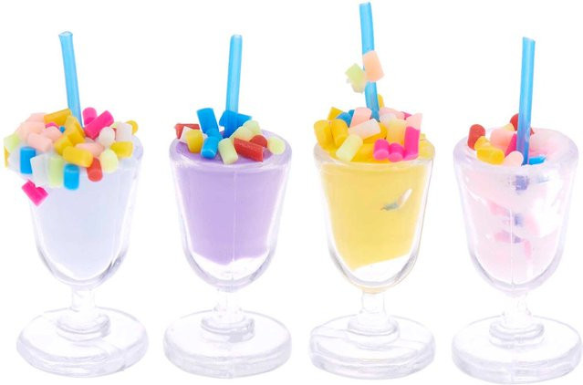 Rico Design Miniatur Milchshakes Wichteltür 4-teiliges Set - Bild 1