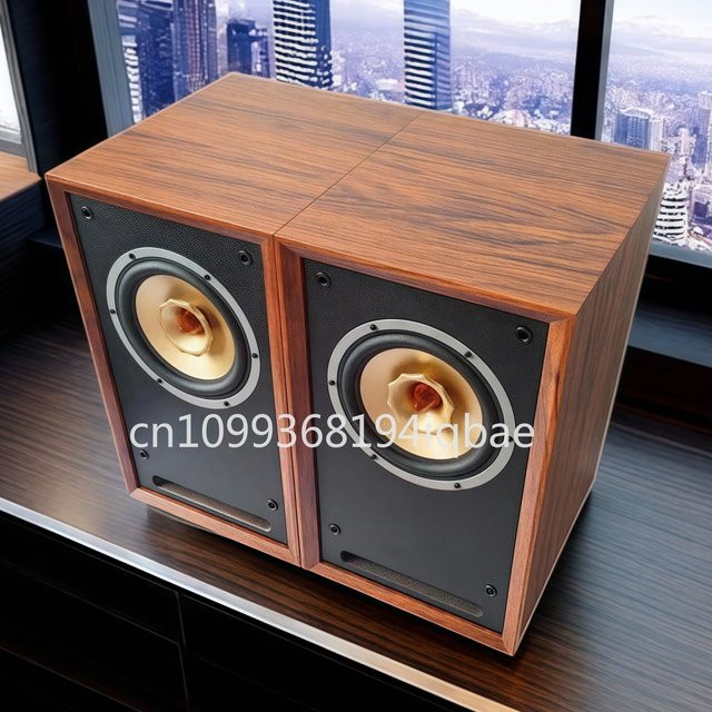 Crystal-6 Hifi-Bücherregallautsprecher in Braun mit 6,5 Zoll Treiber für audiophile Klangqualität - Bild 1