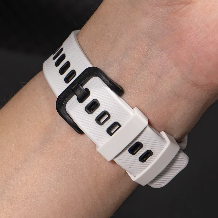 CHIICSMART Uhrenarmband Silikon, Weiß, Samsung Galaxy Watch 8 44 40 mm - Bild 3