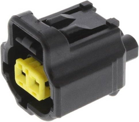 TE Connectivity Stiftgehäuse-Kabel 184022-1 in Schwarz - Bild 1