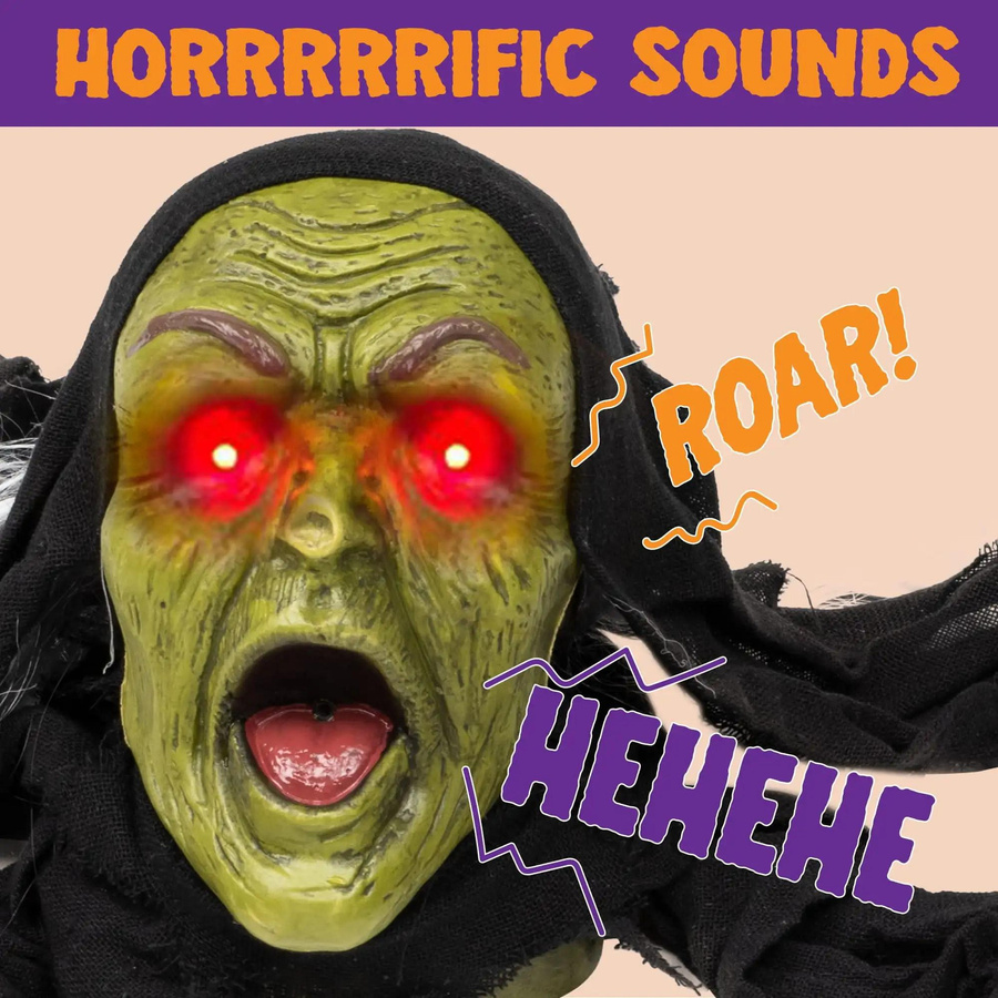 Joyfy Groundbreaker Halloween-Dekoration Zombie mit Geräuschen und blinkenden Augen für den Garten und Outdoor - Bild 2