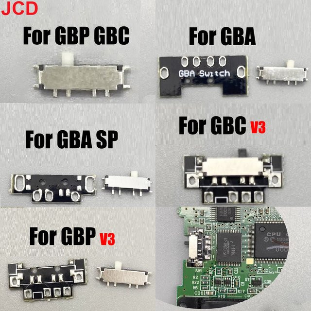 JCD Einschaltknopf für Gameboy GBP GBC GBA GBASP GB Spielkonsolen V3 Version - Bild 1