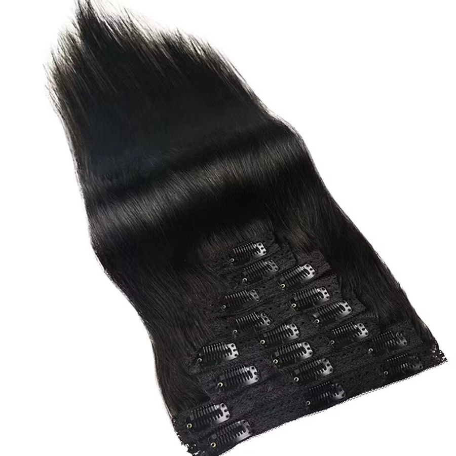 mayfive Clip In Extensions, Brazilian Virgin Human Hair, 8 Stück, 120g - Bild 4