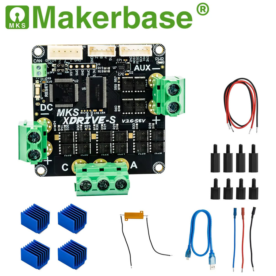 Makerbase MKS XDRIVE 56 V hochpräziser bürstenloser Servomotor-Controller in Schwarz basierend auf ODrv V3.6-Upgrade - Bild 2