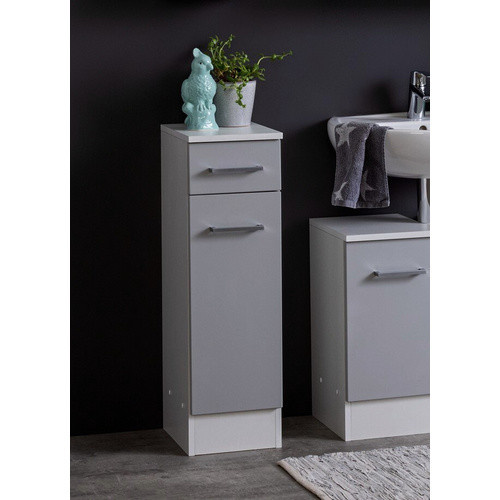 HELD MÖBEL Unterschrank Riga in Weiß, Grau und Silber, B/H/T: 25 x 84 x 35 cm - Bild 2