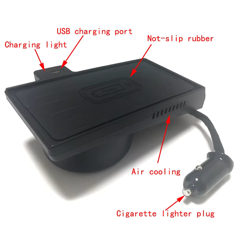 Carinway Kabelloses 15W Auto-Ladegerät und Handy-Ladestation in Schwarz für BMW X5 F15, X6 F16, F85 und F86 - Bild 3