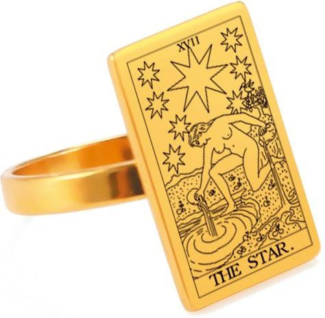 LIKGREAT Ringe, Edelstahl, Gold, Damen Herren - Bild 1